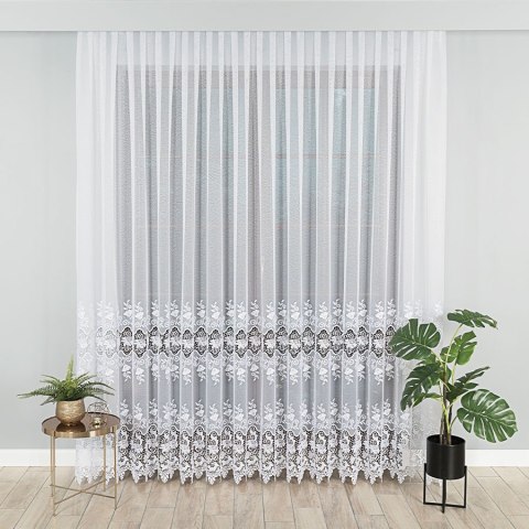 Firanka na markizecie, wysokość 250cm, kolor 001 biały 122625/433/001/000250/1