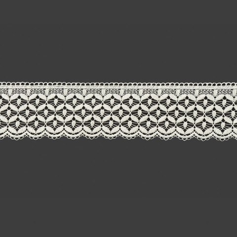 Koronka gipiurowa, wysokość 10cm, kolor kremowy 074055/447/012/000010/1