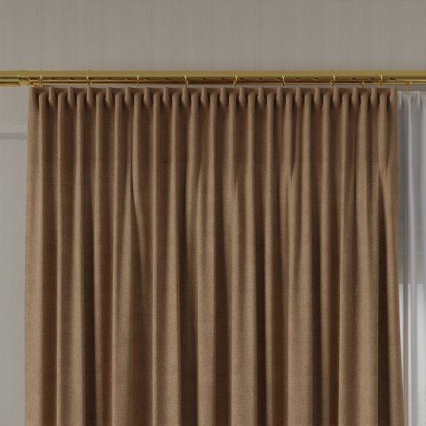 MANUEL Tkanina dekoracyjna, wysokość 300cm, kolor 777 camelowy TD0016/TDP/777/000300/1