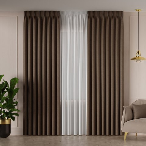 MANUEL Tkanina dekoracyjna, wysokość 300cm, kolor 779 ciepły brązowy TD0016/TDP/779/000300/1