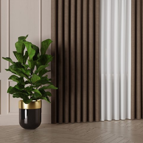 MANUEL Tkanina dekoracyjna, wysokość 300cm, kolor 779 ciepły brązowy TD0016/TDP/779/000300/1