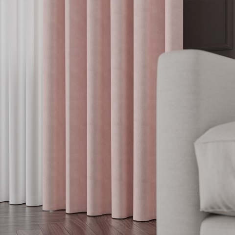 MANUEL Tkanina dekoracyjna, wysokość 300cm, kolor 788 pastelowy różowy TD0016/TDP/788/000300/1