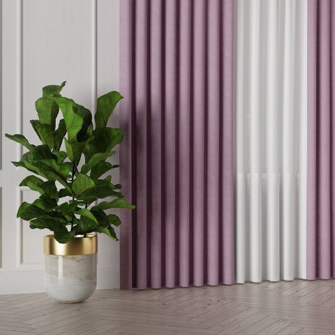 MANUEL Tkanina dekoracyjna, wysokość 300cm, kolor 790 pastelowy fioletowy TD0016/TDP/790/000300/1