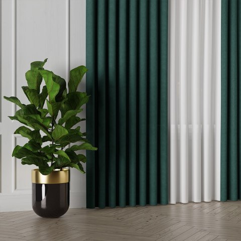 MANUEL Tkanina dekoracyjna, wysokość 300cm, kolor 813 szmaragdowy zielony TD0016/TDP/813/000300/1