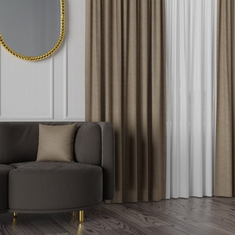 MANUEL Tkanina dekoracyjna, wysokość 300cm, kolor 816 jasny brązowy TD0016/TDP/816/000300/1