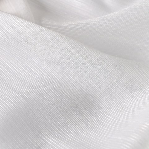 SELINA Firanka z ołowianką, wysokość 300cm, kolor 001 biały ze srebrnym 030627/OLO/001/000300/1