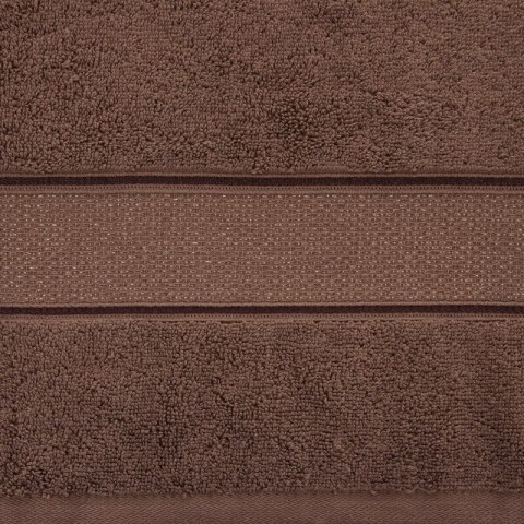Ręcznik bawełniany LIANA 30x50 cm kolor ciemnobrązowy