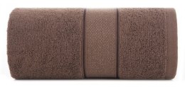 Ręcznik bawełniany LIANA 50x90 cm kolor ciemnobrązowy