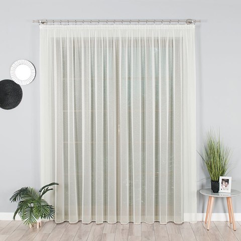 Firanka fantazyjna z ołowianką, wysokość 330cm, kolor 012 ecru 000435/OLO/012/000330/1