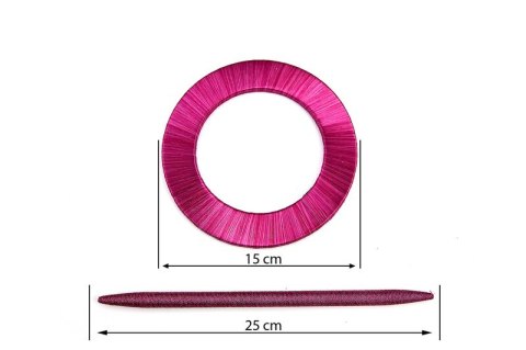 UPINACZ DEKORACYJNY 015 ŚREDNICA 15 CM AMARANTOWY