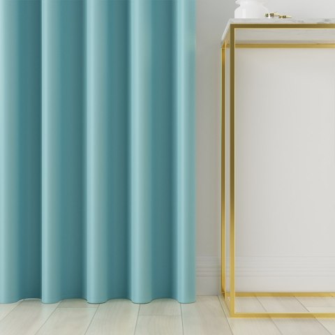 DONA Tkanina dekoracyjna typu blackout, wysokość 280cm, kolor 312 błękitny niebieski TD0015/TDP/312/000280/1