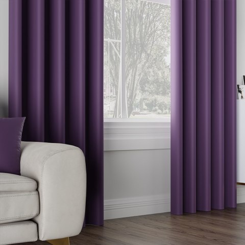 DONA Tkanina dekoracyjna typu blackout, wysokość 280cm, kolor 683 fioletowy TD0015/TDP/683/000280/1