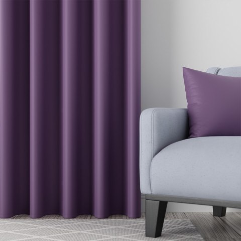 DONA Tkanina dekoracyjna typu blackout, wysokość 280cm, kolor 844 jasny fioletowy TD0015/TDP/844/000280/1