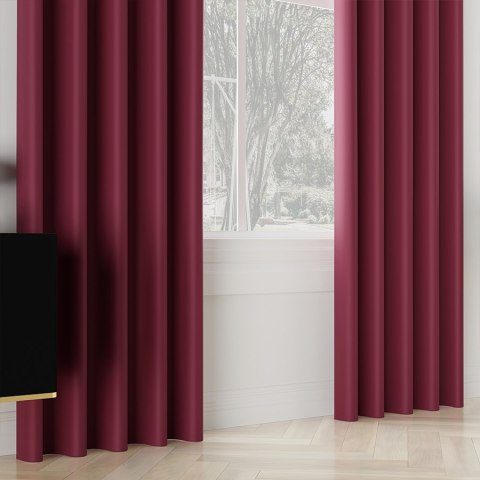 DONA Tkanina dekoracyjna typu blackout, wysokość 280cm, kolor 845 bordowy TD0015/TDP/845/000280/1