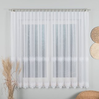 Firanka haftowana na metry 112853 wysokość 160 cm kolor biały