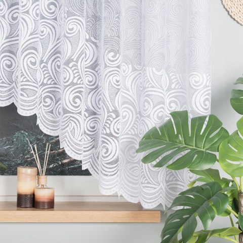 Firanka żakardowa gotowa KINGA 160x400 cm kolor biały