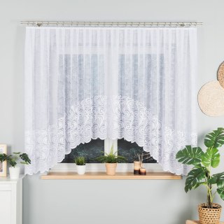 Firanka żakardowa gotowa KINGA 160x400 cm kolor biały