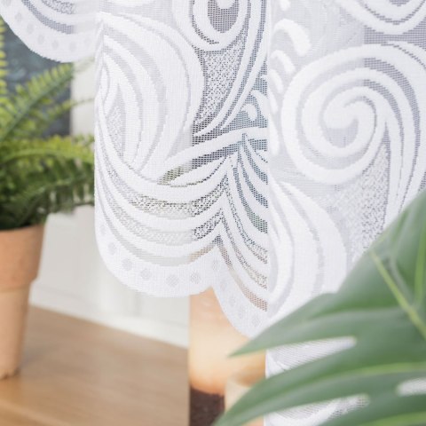 Firanka żakardowa gotowa KINGA 160x400 cm kolor biały
