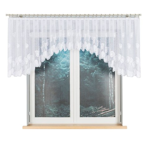 Firanka żakardowa gotowa NORA 90x400 cm kolor biały