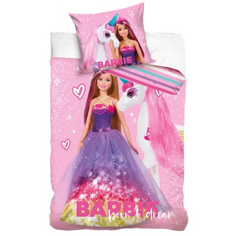 Pościel bawełna 140x200+1p70x90 Barbie Pościel bawełna 140x200+1p70x90 Barbie