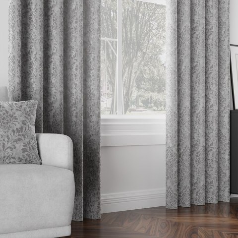 MADELINE Tkanina dekoracyjna, wysokość 300cm, kolor 011 szary 374165/TZP/011/000300/1