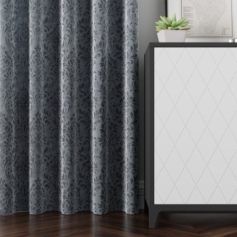 MADELINE Tkanina dekoracyjna, wysokość 300cm, kolor 002 niebieski 374165/TZP/002/000300/1