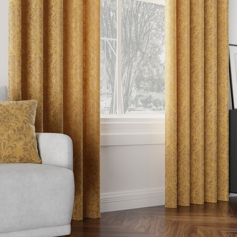 MADELINE Tkanina dekoracyjna, wysokość 300cm, kolor 015 żółty 374165/TZP/015/000300/1