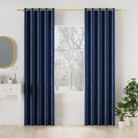 MADELINE Tkanina dekoracyjna, wysokość 300cm, kolor 019 ciemny niebieski 374165/TZP/019/000300/1