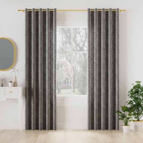 MADELINE Tkanina dekoracyjna, wysokość 300cm, kolor 024 ciemny szary 374165/TZP/024/000300/1