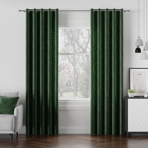 MADELINE Tkanina dekoracyjna, wysokość 300cm, kolor 030 ciemny zielony 374165/TZP/030/000300/1