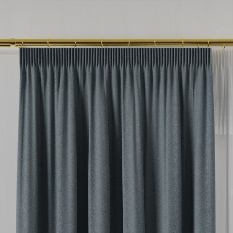 RUFUS Tkanina dekoracyjna dwustronna, wysokość 320cm, kolor 675 szaroniebieski TD0017/TDP/675/000320/1