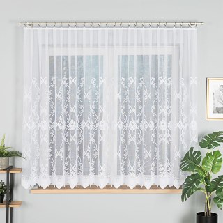 Firanka żakardowa na metry 910007 wysokość 160 cm kolor biały