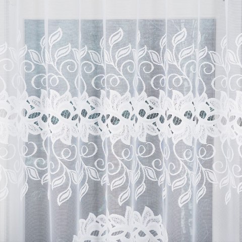 Firanka gotowa żakardowa BASTIA 120x315 cm kolor biały
