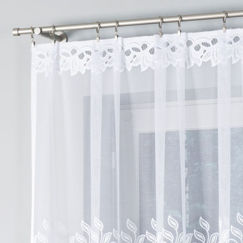 Firanka gotowa żakardowa BASTIA 120x315 cm kolor biały
