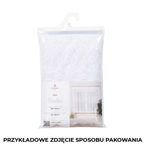 Firanka gotowa żakardowa BASTIA 120x315 cm kolor biały