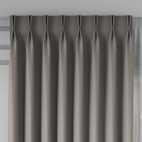 GRETA Tkanina dekoracyjna typu blackout, wysokość 320cm, kolor 013 chłodny szary 004204/TDP/013/000320/1