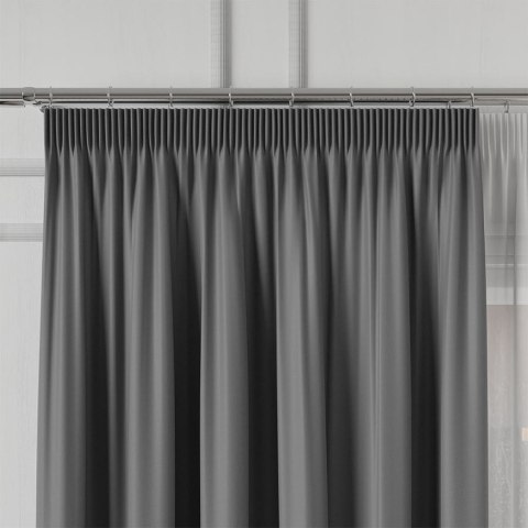 GRETA Tkanina dekoracyjna typu blackout, wysokość 320cm, kolor 014 grafitowy 004204/TDP/014/000320/1