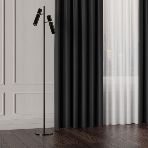 GRETA Tkanina dekoracyjna typu blackout, wysokość 320cm, kolor 015 czarny 004204/TDP/015/000320/1