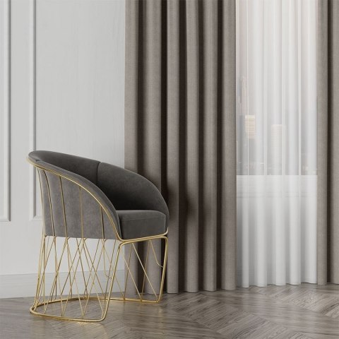 IBIZA Tkanina dekoracyjna, wysokość 300cm, kolor 021 ciemny beżowo-szary 027823/TDP/021/000300/1