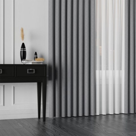 LISA Tkanina dekoracyjna, wysokość 300cm, kolor 014 popielaty 004150/TDP/014/000300/1