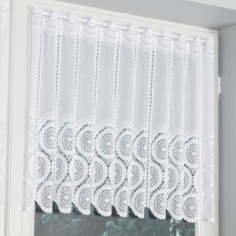 Zazdrostka żakardowa na metry 018535 wysokość 60 cm kolor biały