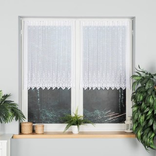 Zazdrostka żakardowa na metry 018529 wysokość 90 cm kolor biały