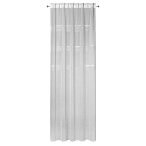 FIRANA GOTOWA INES NA TAŚMIE 140X270 CM BIAŁY