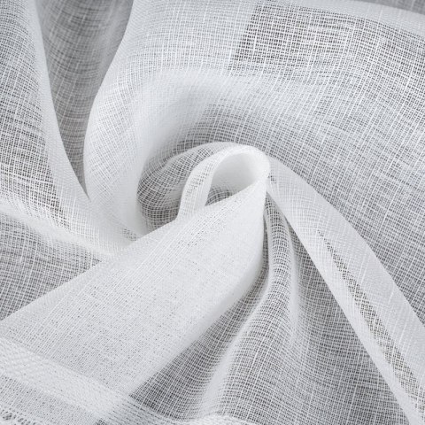 FIRANA GOTOWA INES NA TAŚMIE 140X270 CM BIAŁY