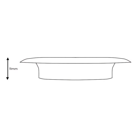 Przelotka metalowa, wysoki kołnierz LN, śr wew 40mm zewn. 62mm, kolor chrom antyczny 022 PRZELO/MET/022/040011/1