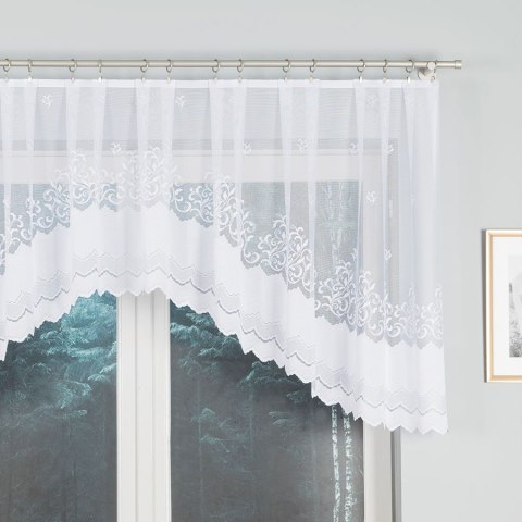 Firanka gotowa żakardowa GENOWEFA 100x300 cm kolor biały