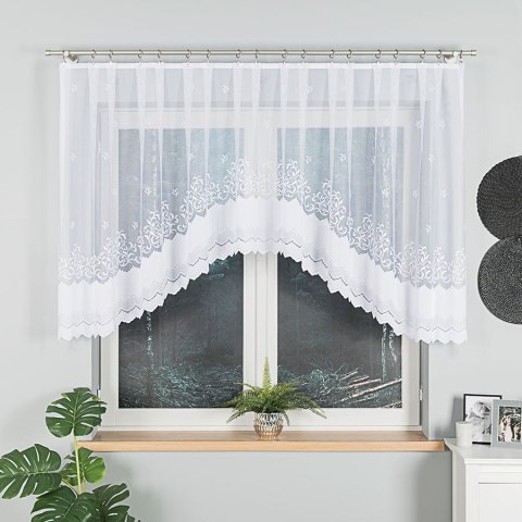 Firanka gotowa żakardowa GENOWEFA 120x300 cm kolor biały