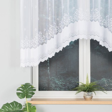 Firanka gotowa żakardowa GENOWEFA 120x300 cm kolor biały