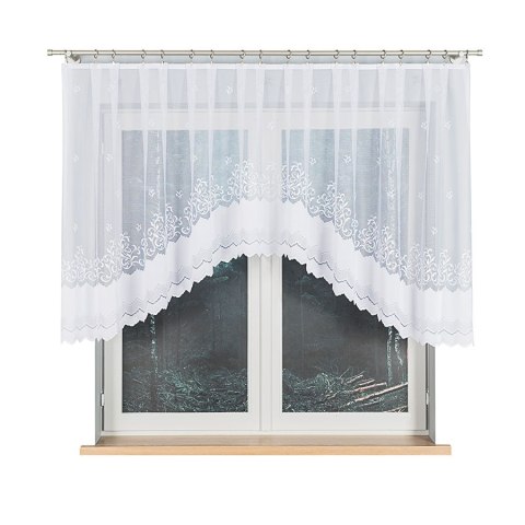 Firanka gotowa żakardowa GENOWEFA 120x300 cm kolor biały