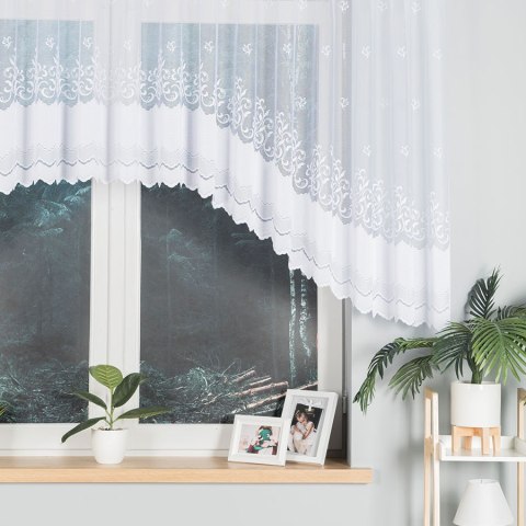 Firanka gotowa żakardowa GENOWEFA 120x400 cm kolor biały